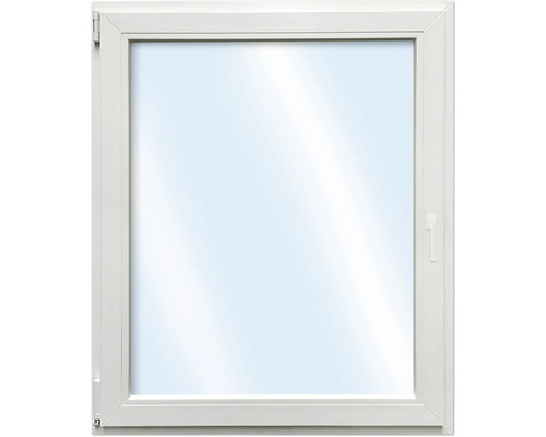 ARON Basic+ Kunststofffenster 1 Flügelig (Dreh-Kipp) 60x100 cm RAL 9016 verkehrsweiß DIN Links