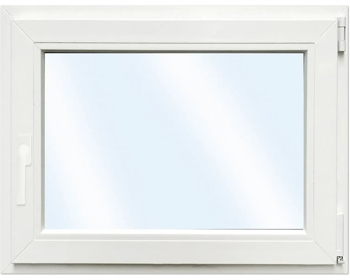 ARON Basic+ Kunststofffenster 1 Flügelig (Dreh-Kipp) 110x95 cm RAL 9016 verkehrsweiß DIN Rechts