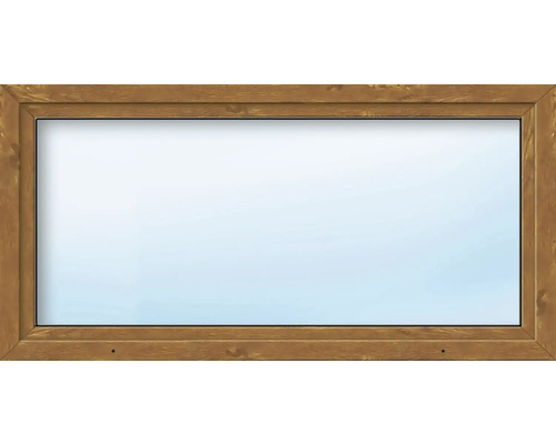 ARON Basic+ Kunststofffenster 1 Flügelig (Dreh-Kipp) 60x40 cm Golden Oak DIN Links