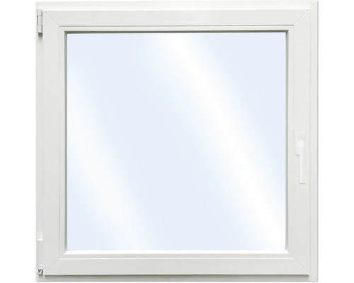ARON Basic+ Kunststofffenster 1 Flügelig (Dreh-Kipp) 50x50 cm RAL 9016 verkehrsweiß DIN Links