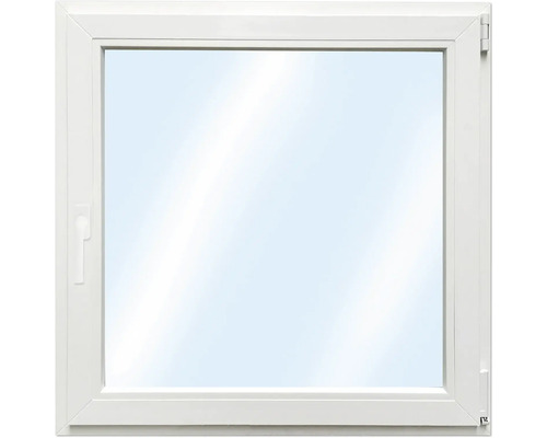 ARON Basic+ Kunststofffenster 1 Flügelig (Dreh-Kipp) 110x110 cm RAL 9016 verkehrsweiß DIN Rechts