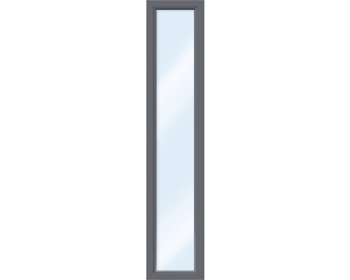 ARON Basic+ Kunststofffenster Festelement mit ESG 50x200 cm RAL 7016 anthrazitgrau DIN Links