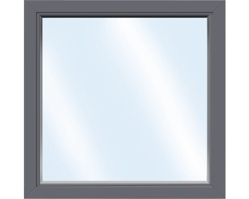 ARON Basic+ Kunststofffenster Festelement 95x100 cm RAL 7016 anthrazitgrau ARON Basic+ Kunststofffenster Festelement 95x100 cm RAL 7016 anthrazitgrau