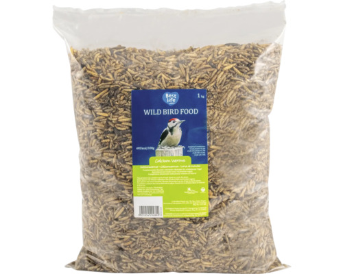 Wildvogelfutter CJ Wildlife Kalziumwürmer Soldatenfliege 1 kg Ganzjahresvogelfutter