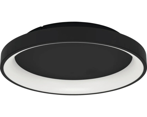 Schwarze LED Deckenleuchte in runder Form