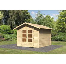 Holzgartenhaus mit Doppeltür im Garten