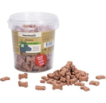Beeztees Trainers Hundesnacks mit Gemüse und Roter Bete in durchsichtigem Eimer