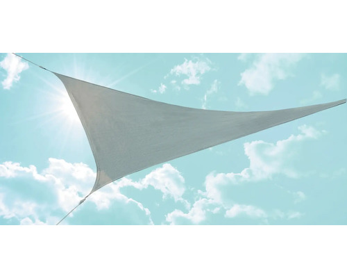 PeddyShield CORALIE Dreiecksonnensegel 360x360x360 cm HDPE 135 g/cm² wind- und wasserdurchlässig, grau PeddyShield CORALIE Dreiecksonnensegel 360x360x360 cm HDPE 135 g/cm² wind- und wasserdurchlässig, grau