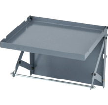 Werkbank-Anbauregal aus Metall mit Papierrollenhalter