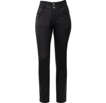Schwarze Damenjeans mit geradem Bein