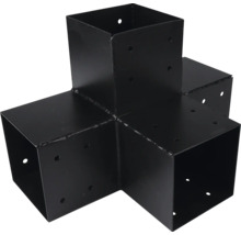Schwarzer Holzverbinder für Spielturm