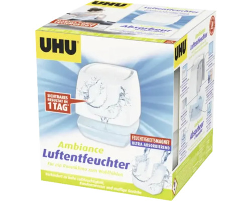 UHU Luftentfeuchter Ambiance weiß 450 g Uhu Ambiance Luftentfeuchter Verpackung