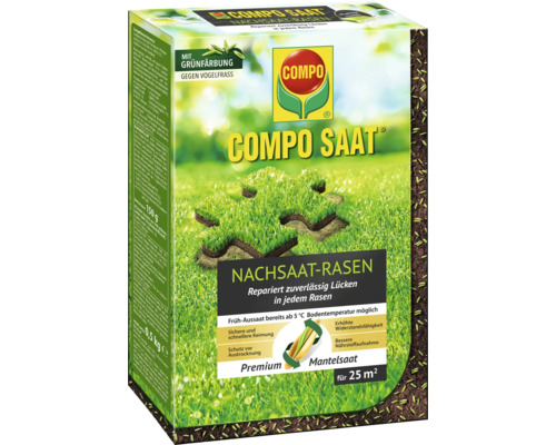 Compo Saat Nachsaat-Rasenpackung zur Reparatur von Rasenlücken