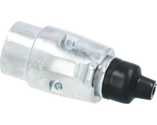 Anhängerstecker aus Metall und Gummi