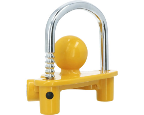 Gelbes Vorhängeschloss mit Stahlbügel