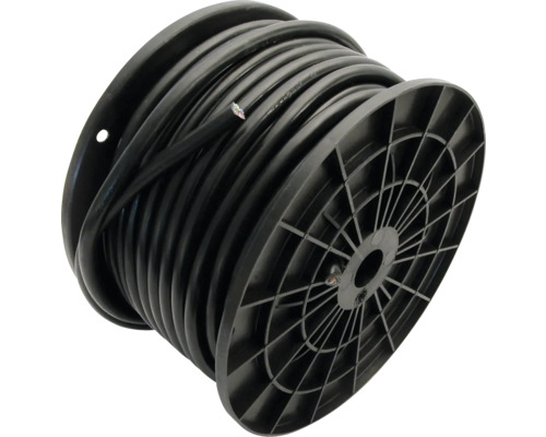Schwarze Elektrokabelrolle