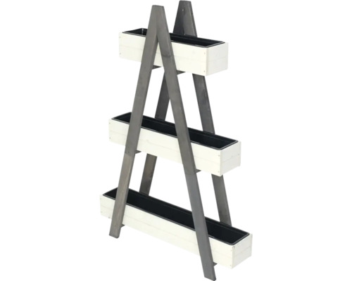 Pflanzenständer mit drei Pflanzkästen aus Holz