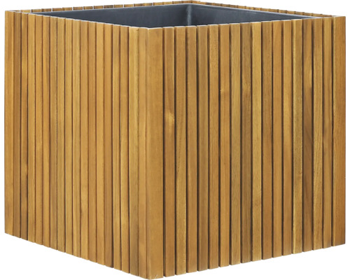 Pflanzkübel Akustikpaneele 44,5 x 44,5 x 42,5 cm Akazienholz