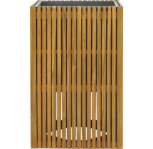 Pflanzkübel Akustikpaneele 44,5 x 44,5 x 70 cm Akazienholz