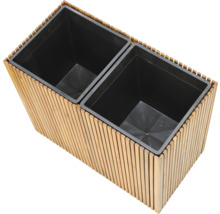Pflanzkübel Akustikpaneele 87 x 44,5 x 70 cm Akazienholz