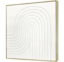 Dekoratives Wandbild mit erhabenem Bogenmuster und Rahmen