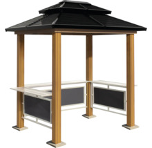 Pavillon mit Dach und Theke