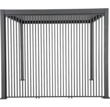 Graue Metallpergola für den Außenbereich