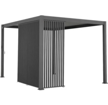 Pergola mit Lamellenwand für den Garten