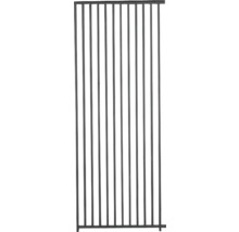 Metallzaun mit vertikalen Stäben