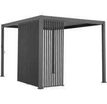 Pergola mit Lamellenwand für den Außenbereich