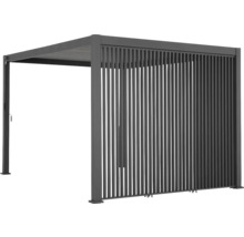 Pergola mit Lamellenwand