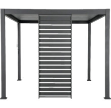 Metallpavillon mit Lamellenwand