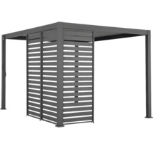 Moderner Pavillon mit Lamellenwand für den Garten