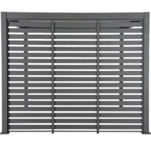 Pergola Seitenwand mit horizontalen Lamellen