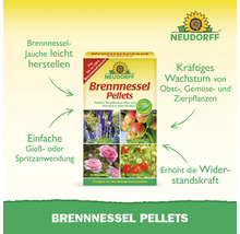 Packung Neudorff Brennnessel Pellets zur Herstellung von Brennnesseljauche für Zierpflanzen, Obst und Gemüse