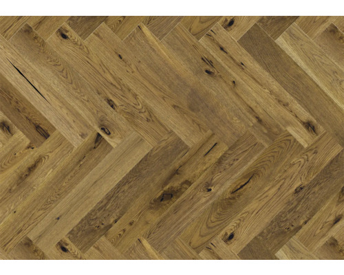 Parkettboden mit Fischgrätmuster