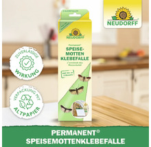 Neudorff Permanent Lebensmittelmottenfalle zur Erkennung von Mottenbefall. Verpackung aus Altpapier. Garantiert zuverlässige Wirkung.