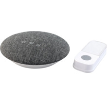 Grauer Smart Speaker mit Ladestation