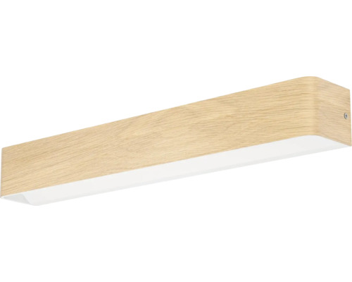 Holzfarbene LED Wandleuchte