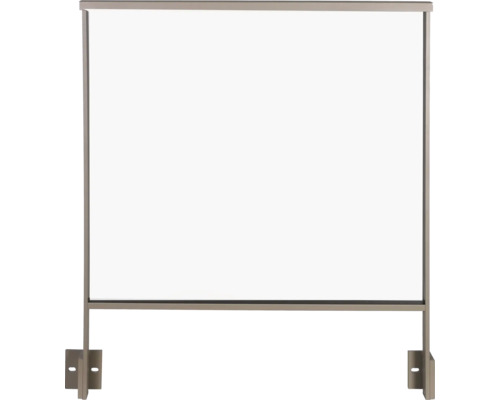 Geländerset Pertura Triton Aluminium taupe für Seitenmontage