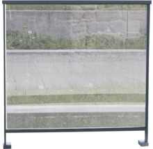 Windschutzwand für den Außenbereich mit Rahmen