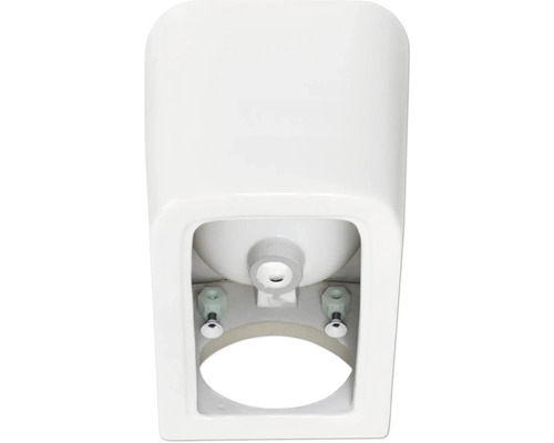 Detailansicht eines weißen Spülkastens