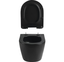 Wand-WC mit offenem Spülrand und WC-Sitz