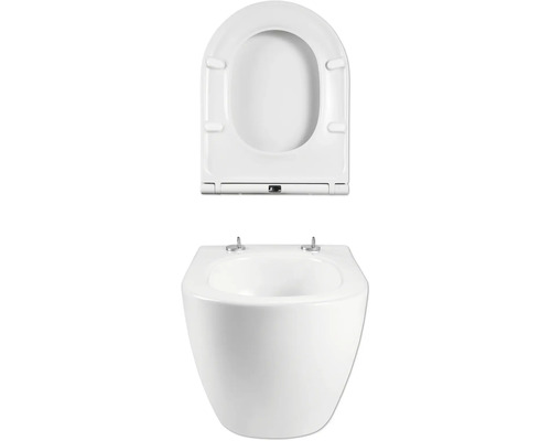 Wand-Tiefspül-WC mit WC-Sitz