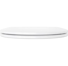 Wandtiefspülklosett-Set Form & Style Samar ohne Spülrand weiß glänzend mit WC-Sitz und Turbo-Flush-Technologie