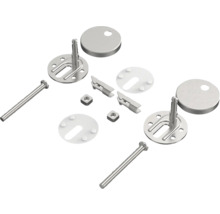 Wandtiefspülklosett-Set Form & Style Samar ohne Spülrand weiß glänzend mit WC-Sitz und Turbo-Flush-Technologie