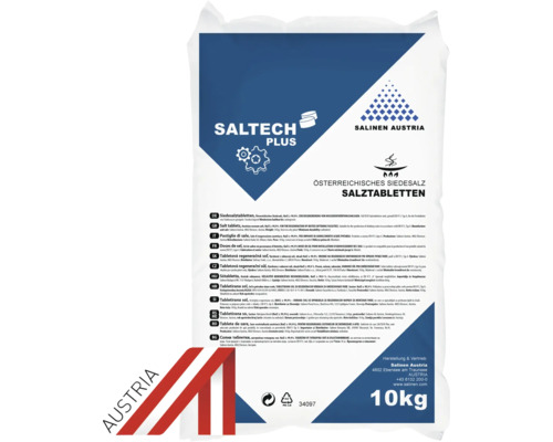 Regeneriersalztabletten Saltech 10 kg für Wasserenthärtung Salztabletten zur Wasserenthärtung, 10 Kilogramm