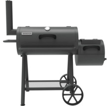Tenneker Logo auf einem Holzkohlegrill mit Räucherfunktion