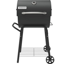Tenneker Logo auf Holzkohlegrill mit Ablagefläche und Rädern