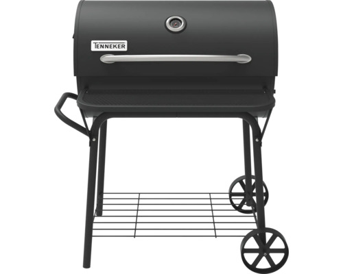 Tenneker Holzkohlegrill mit Ablage und Thermometer